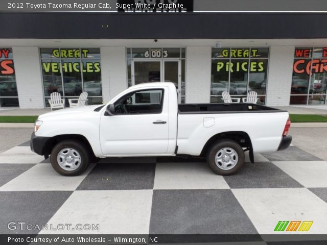 2012 Toyota Tacoma Regular Cab in Super White