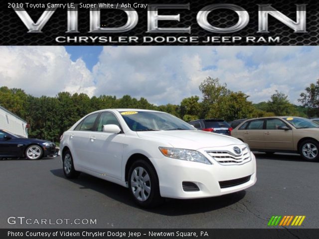 2010 Toyota Camry LE in Super White