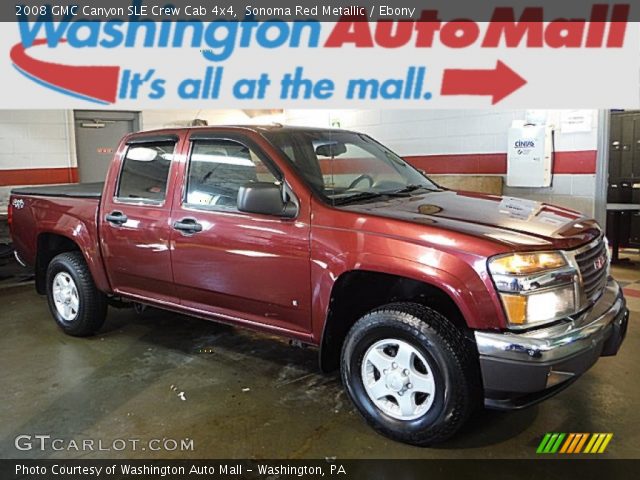 2008 GMC Canyon SLE Crew Cab 4x4 in Sonoma Red Metallic