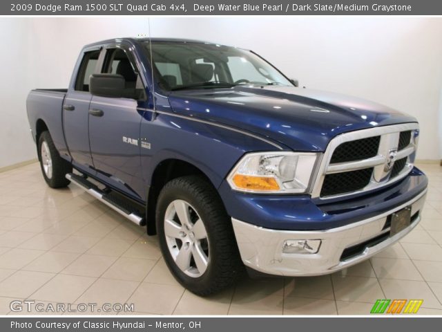 2009 Dodge Ram 1500 SLT Quad Cab 4x4 in Deep Water Blue Pearl