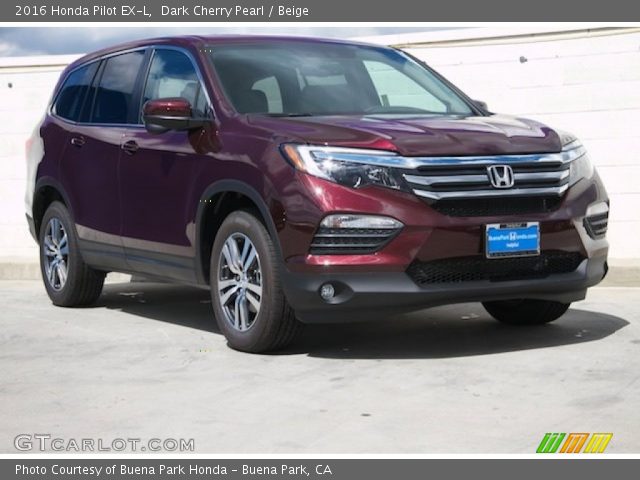 2016 Honda Pilot EX-L in Dark Cherry Pearl