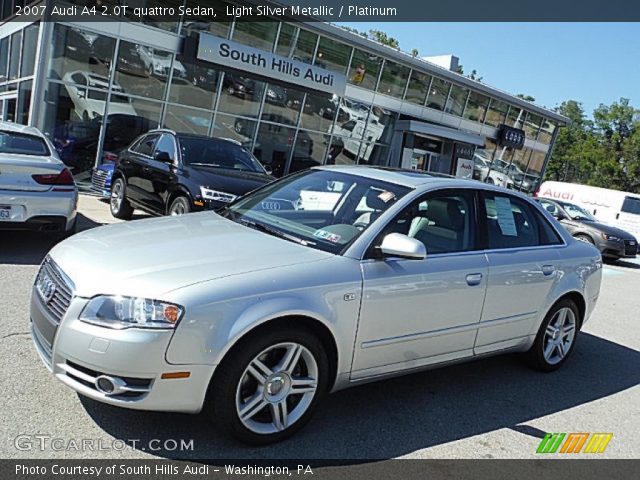 2007 Audi A4 2.0T quattro Sedan in Light Silver Metallic