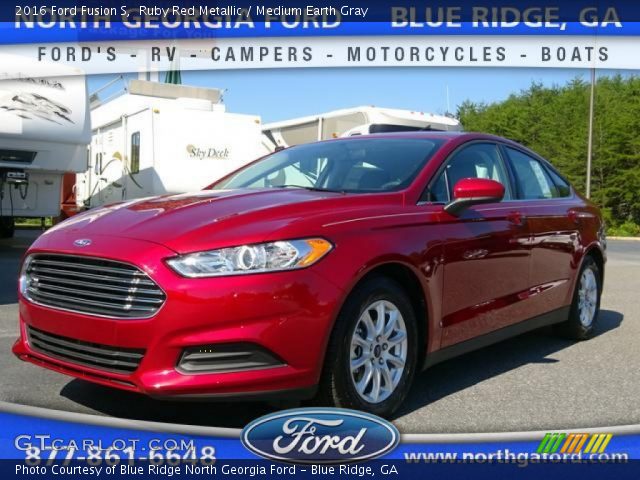 2016 Ford Fusion S in Ruby Red Metallic