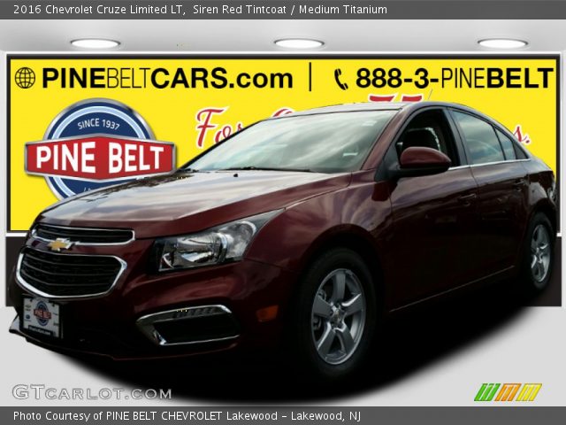 2016 Chevrolet Cruze Limited LT in Siren Red Tintcoat