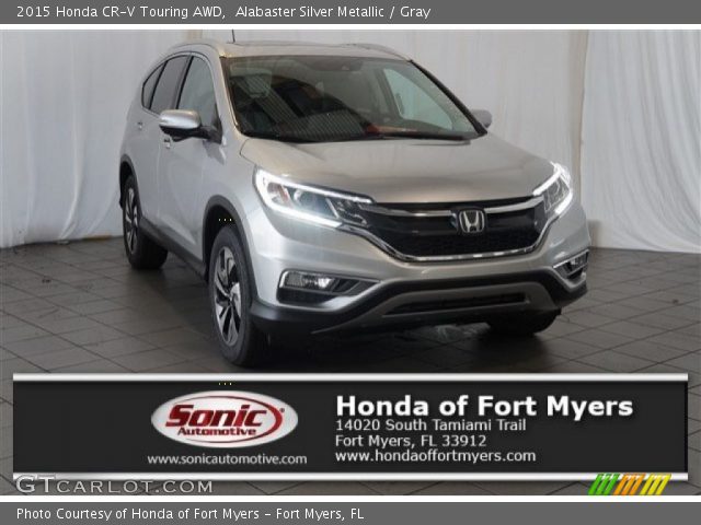 2015 Honda CR-V Touring AWD in Alabaster Silver Metallic