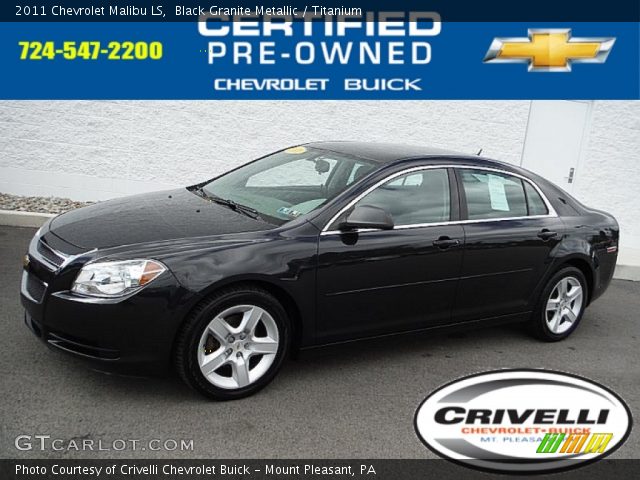 2011 Chevrolet Malibu LS in Black Granite Metallic