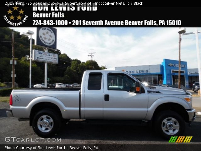 2013 Ford F250 Super Duty XLT SuperCab 4x4 in Ingot Silver Metallic