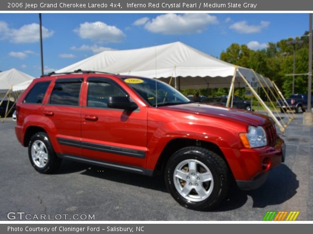 2006 Jeep Grand Cherokee Laredo 4x4 in Inferno Red Crystal Pearl
