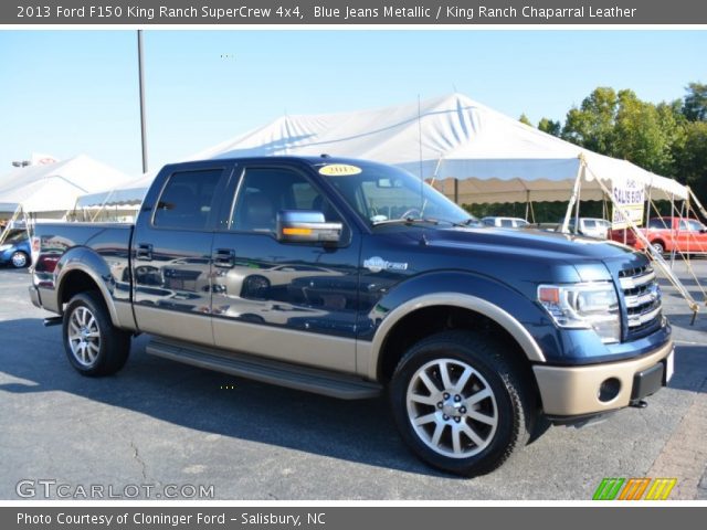 2013 Ford F150 King Ranch SuperCrew 4x4 in Blue Jeans Metallic