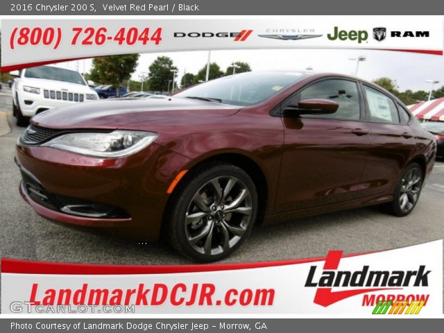 2016 Chrysler 200 S in Velvet Red Pearl