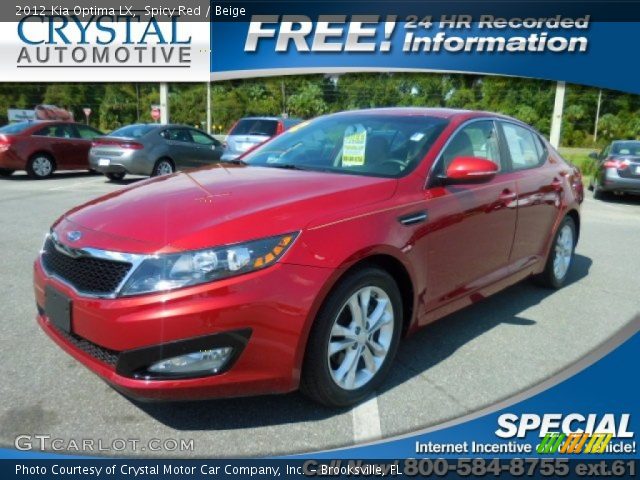 2012 Kia Optima LX in Spicy Red