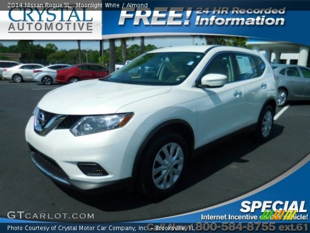 2014 Nissan Rogue SL in Moonlight White