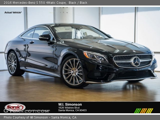 2016 Mercedes-Benz S 550 4Matic Coupe in Black