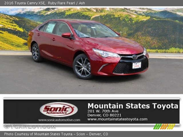 2016 Toyota Camry XSE in Ruby Flare Pearl