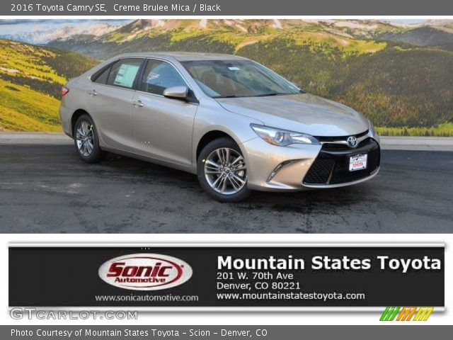 2016 Toyota Camry SE in Creme Brulee Mica