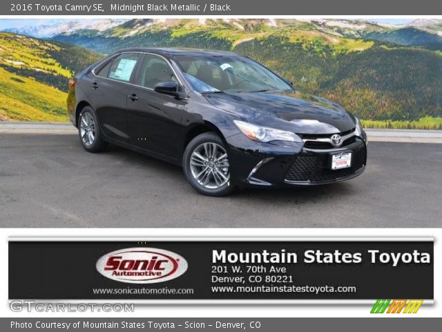 2016 Toyota Camry SE in Midnight Black Metallic