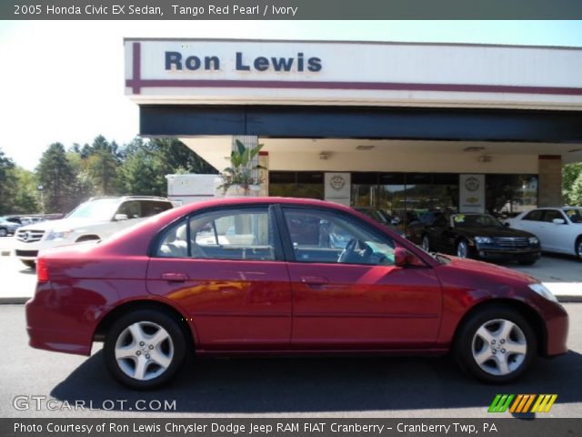 2005 Honda Civic EX Sedan in Tango Red Pearl