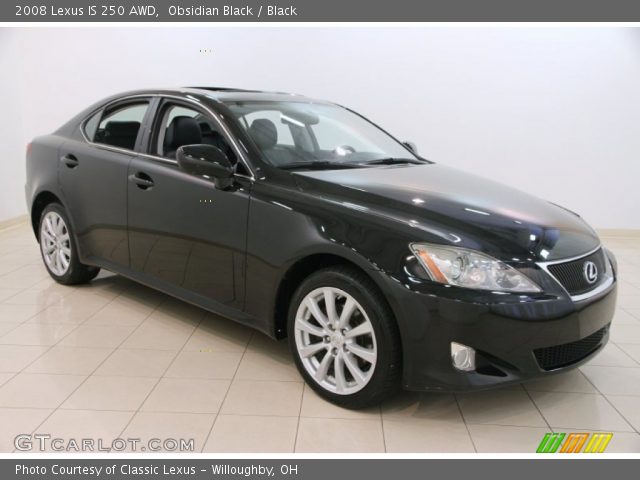 2008 Lexus IS 250 AWD in Obsidian Black