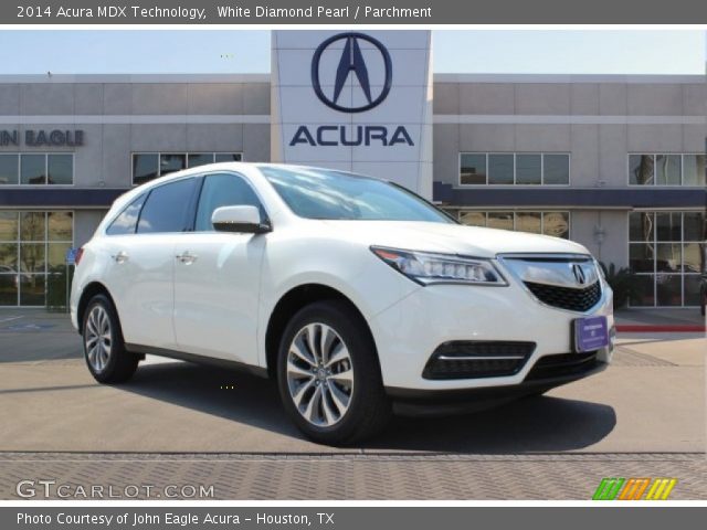 2014 Acura MDX Technology in White Diamond Pearl