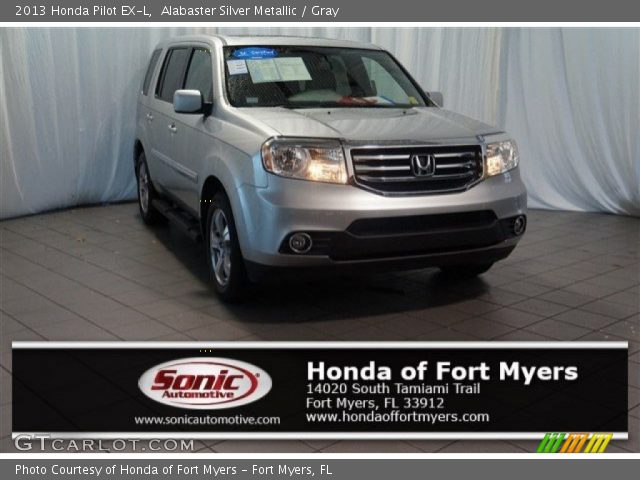 2013 Honda Pilot EX-L in Alabaster Silver Metallic