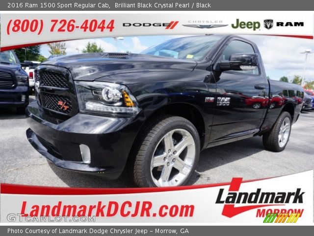 2016 Ram 1500 Sport Regular Cab in Brilliant Black Crystal Pearl