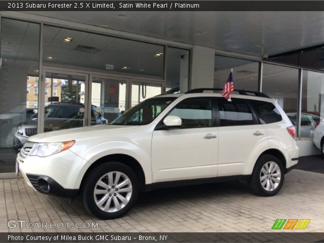 2013 Subaru Forester 2.5 X Limited in Satin White Pearl
