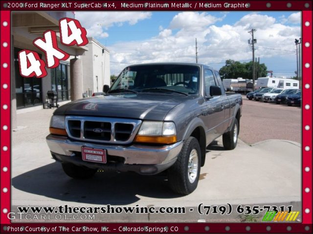 2000 Ford Ranger XLT SuperCab 4x4 in Medium Platinum Metallic