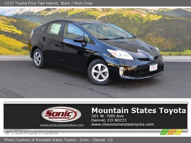 2015 Toyota Prius Two Hybrid in Black