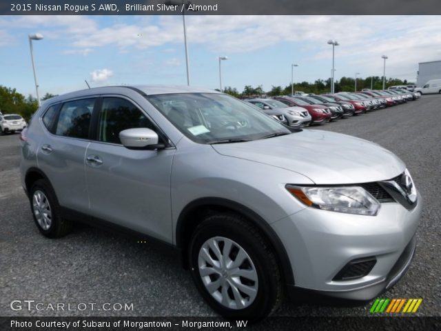 2015 Nissan Rogue S AWD in Brilliant Silver