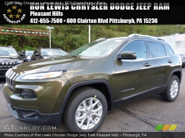 2016 Jeep Cherokee Latitude 4x4 in ECO Green Pearl