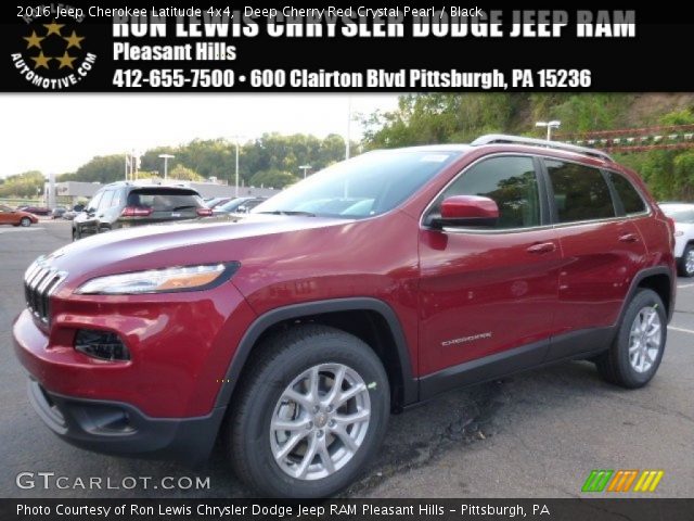 2016 Jeep Cherokee Latitude 4x4 in Deep Cherry Red Crystal Pearl