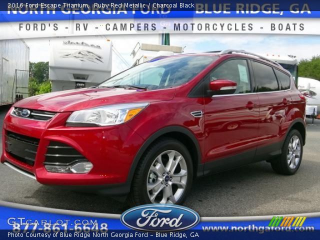 2016 Ford Escape Titanium in Ruby Red Metallic