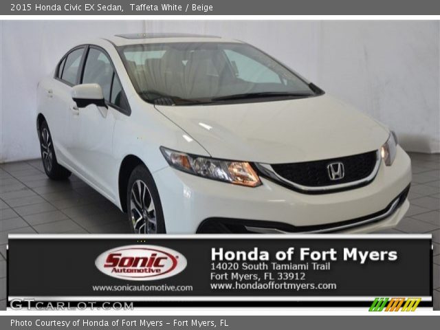 2015 Honda Civic EX Sedan in Taffeta White