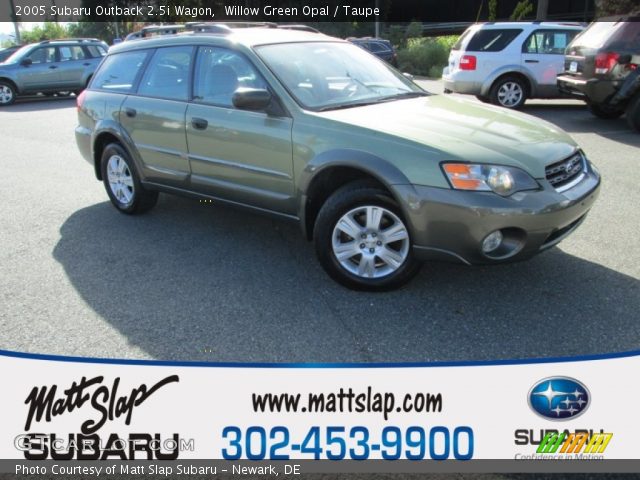 2005 Subaru Outback 2.5i Wagon in Willow Green Opal