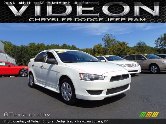 2010 Mitsubishi Lancer DE in Wicked White Metallic