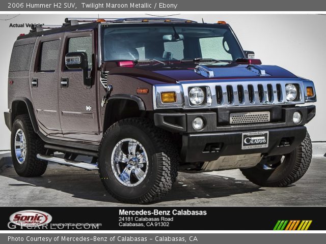 2006 Hummer H2 SUV in Twilight Maroon Metallic