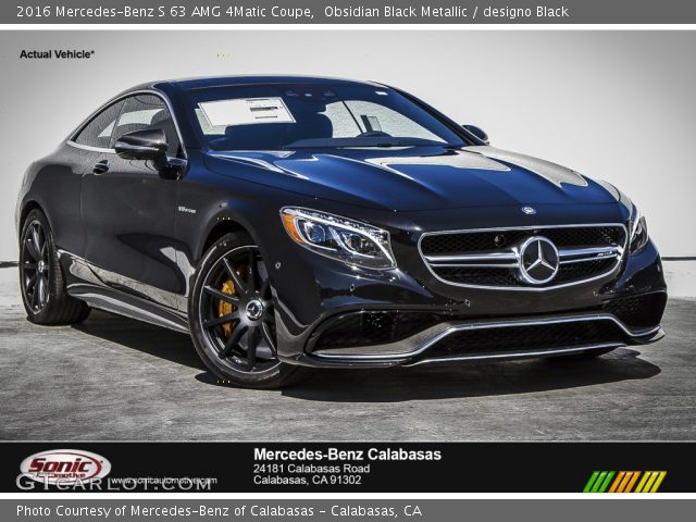 2016 Mercedes-Benz S 63 AMG 4Matic Coupe in Obsidian Black Metallic