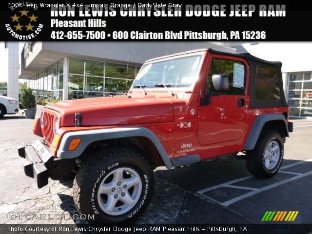 2006 Jeep Wrangler X 4x4 in Impact Orange