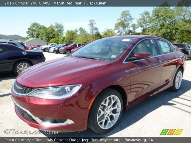2016 Chrysler 200 C AWD in Velvet Red Pearl