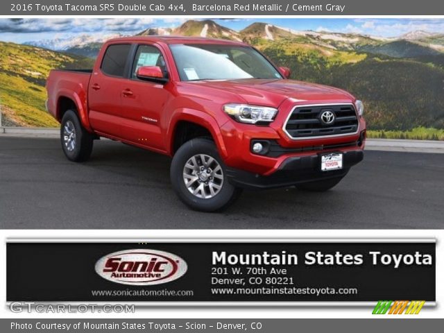 Barcelona Red Metallic 2016 Toyota Tacoma Sr5 Double Cab