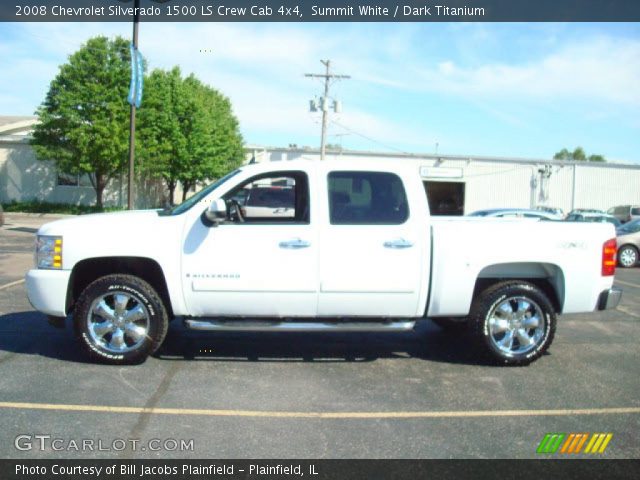 2008 Chevrolet Silverado 1500 LS Crew Cab 4x4 in Summit White