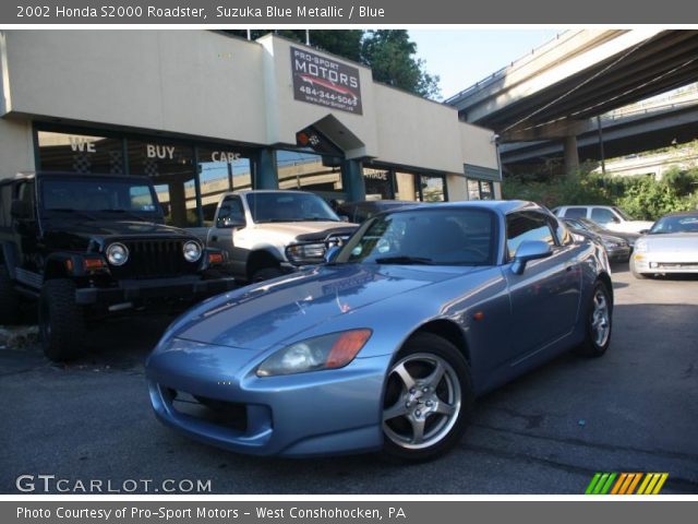 2002 Honda S2000 Roadster in Suzuka Blue Metallic