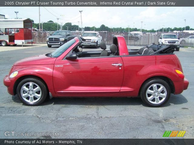 2005 Chrysler PT Cruiser Touring Turbo Convertible in Inferno Red Crystal Pearl