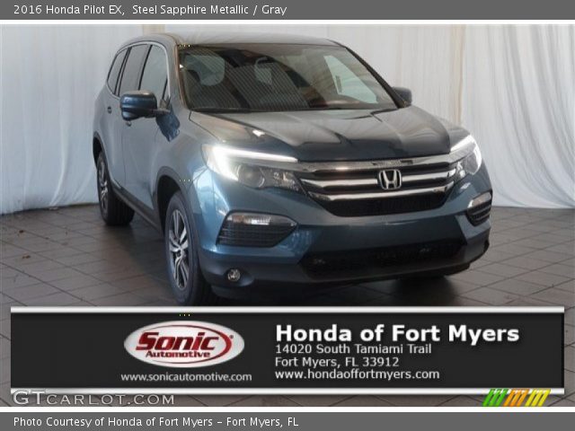 2016 Honda Pilot EX in Steel Sapphire Metallic