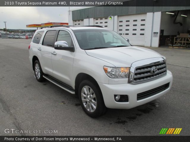 2010 Toyota Sequoia Platinum 4WD in Blizzard White Pearl