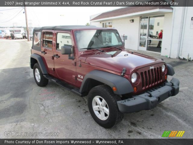 2007 Jeep Wrangler Unlimited X 4x4 in Red Rock Crystal Pearl