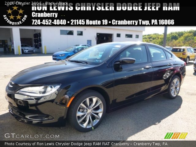2016 Chrysler 200 S in Black