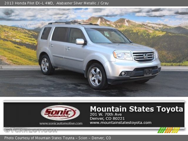 2013 Honda Pilot EX-L 4WD in Alabaster Silver Metallic