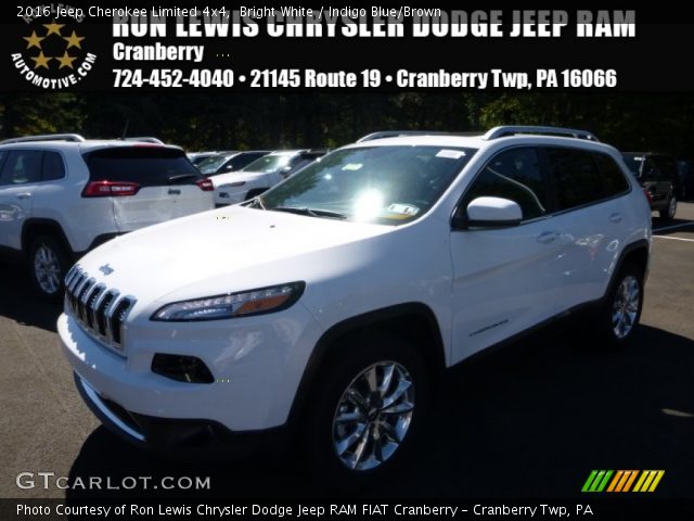 2016 Jeep Cherokee Limited 4x4 in Bright White