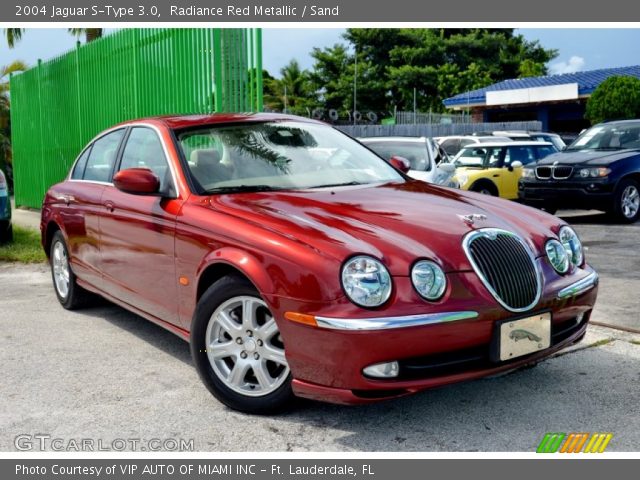 2004 Jaguar S-Type 3.0 in Radiance Red Metallic